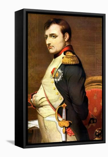 Napoleon Bonaparte, French General and Emperor-Paul Delaroche-Framed Premier Image Canvas