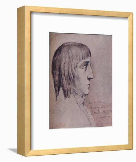 'Napoleon Bonaparte in 1785, Aged Sixteen', (1896)-Unknown-Framed Giclee Print