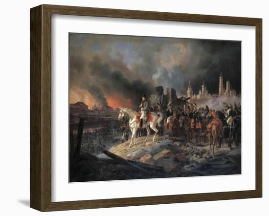 Napoleon Bonaparte in Moscow, 1840-Albrecht Adam-Framed Giclee Print