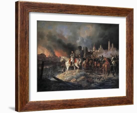 Napoleon Bonaparte in Moscow, 1840-Albrecht Adam-Framed Giclee Print