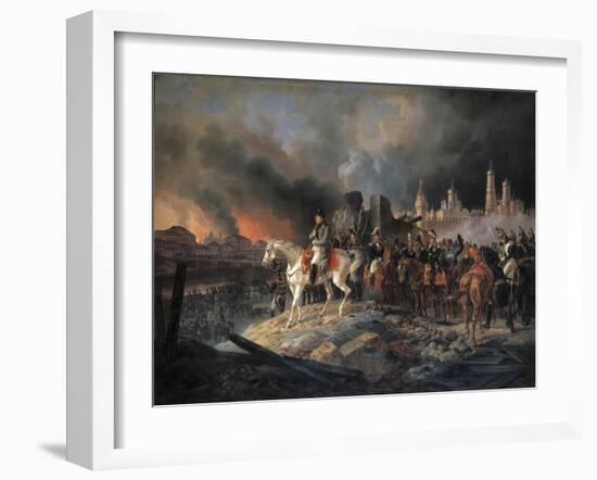 Napoleon Bonaparte in Moscow, 1840-Albrecht Adam-Framed Giclee Print