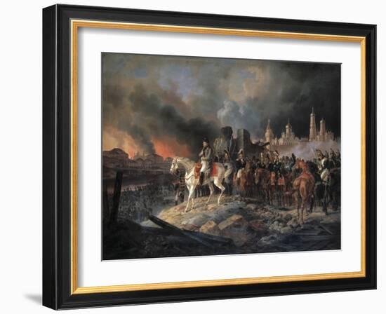 Napoleon Bonaparte in Moscow, 1840-Albrecht Adam-Framed Giclee Print