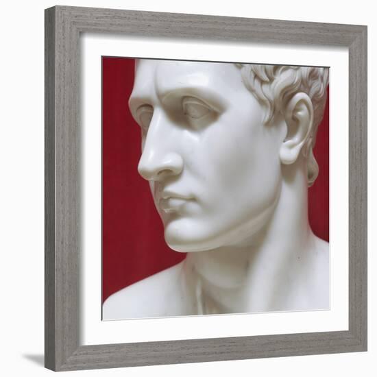 Napoleon Bonaparte marble sculpture by Antonio Canova-Antonio Canova-Framed Giclee Print