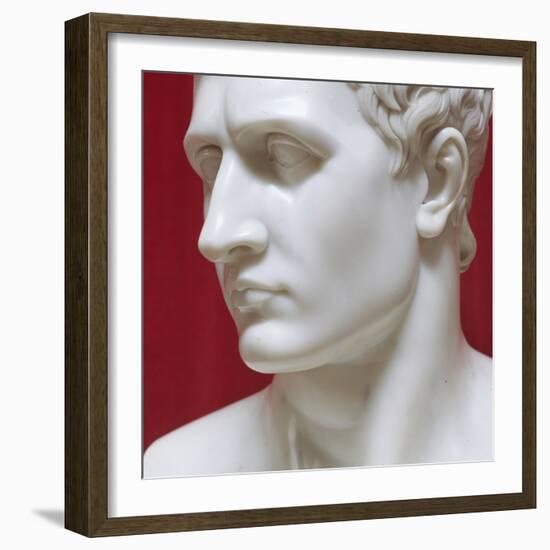 Napoleon Bonaparte marble sculpture by Antonio Canova-Antonio Canova-Framed Giclee Print