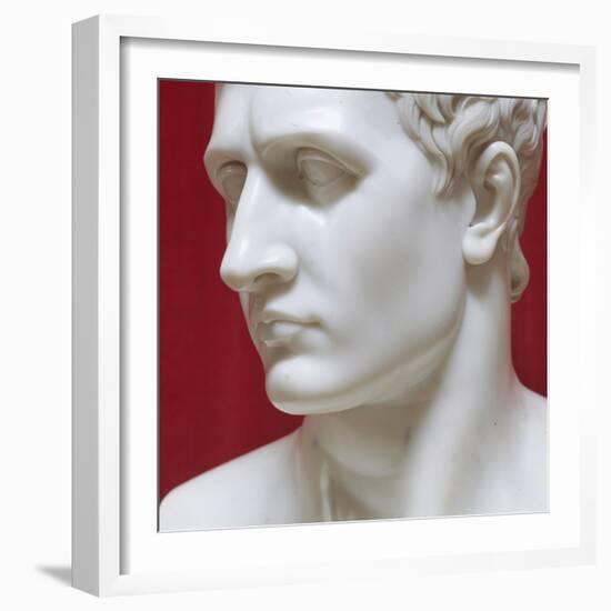 Napoleon Bonaparte marble sculpture by Antonio Canova-Antonio Canova-Framed Giclee Print