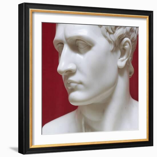 Napoleon Bonaparte marble sculpture by Antonio Canova-Antonio Canova-Framed Giclee Print