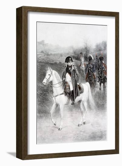 Napoleon Bonaparte on Horseback-Jan Van Chelminski-Framed Giclee Print