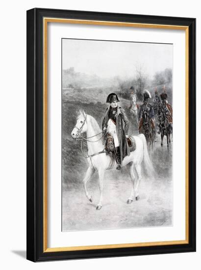 Napoleon Bonaparte on Horseback-Jan Van Chelminski-Framed Giclee Print