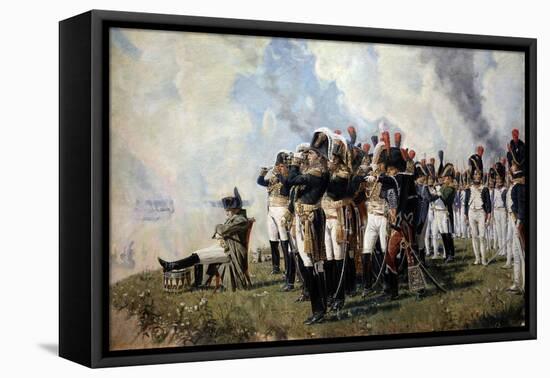 Napoleon Bonaparte on the Borodino Hights, 1897-Vasili Vasilyevich Vereshchagin-Framed Premier Image Canvas