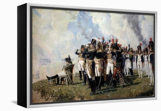 Napoleon Bonaparte on the Borodino Hights, 1897-Vasili Vasilyevich Vereshchagin-Framed Premier Image Canvas