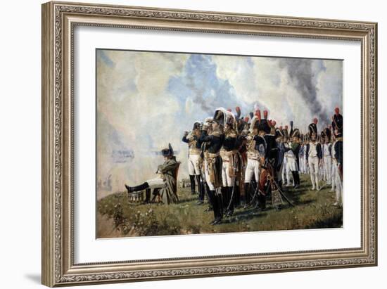 Napoleon Bonaparte on the Borodino Hights, 1897-Vasili Vasilyevich Vereshchagin-Framed Giclee Print