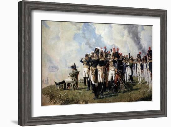 Napoleon Bonaparte on the Borodino Hights, 1897-Vasili Vasilyevich Vereshchagin-Framed Giclee Print