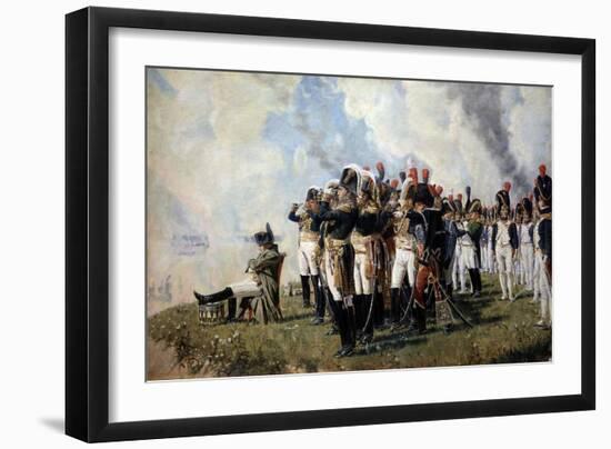 Napoleon Bonaparte on the Borodino Hights, 1897-Vasili Vasilyevich Vereshchagin-Framed Giclee Print