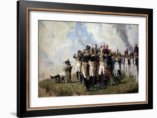 Napoleon Bonaparte on the Borodino Hights, 1897-Vasili Vasilyevich Vereshchagin-Framed Giclee Print