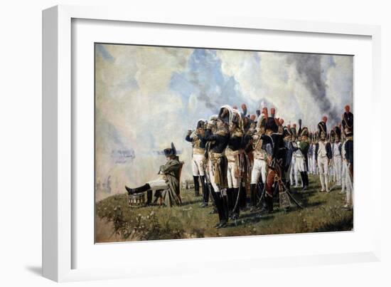 Napoleon Bonaparte on the Borodino Hights, 1897-Vasili Vasilyevich Vereshchagin-Framed Giclee Print