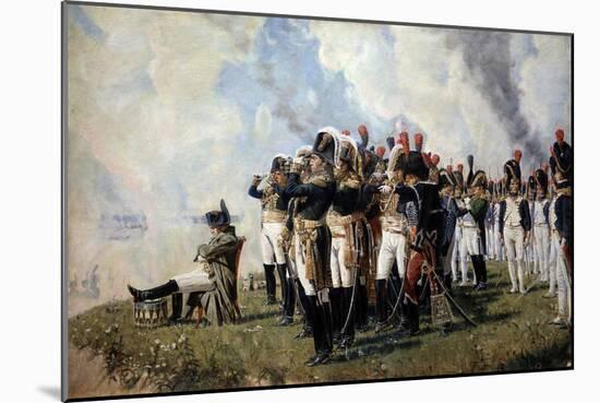 Napoleon Bonaparte on the Borodino Hights, 1897-Vasili Vasilyevich Vereshchagin-Mounted Giclee Print