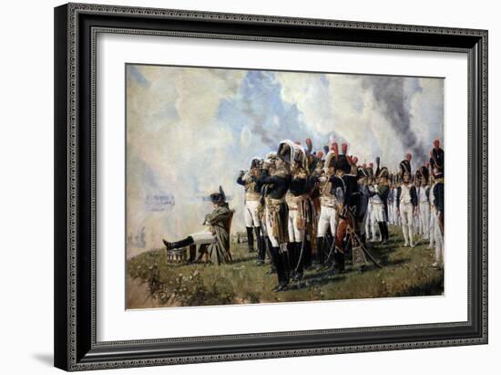 Napoleon Bonaparte on the Borodino Hights, 1897-Vasili Vasilyevich Vereshchagin-Framed Giclee Print