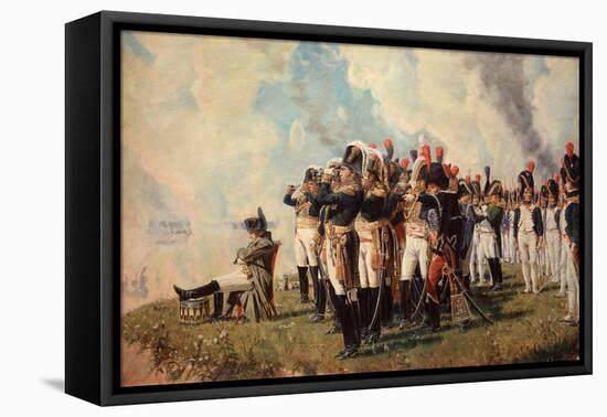 Napoleon Bonaparte on the Borodino Hights-Vasili Vasilyevich Vereshchagin-Framed Premier Image Canvas