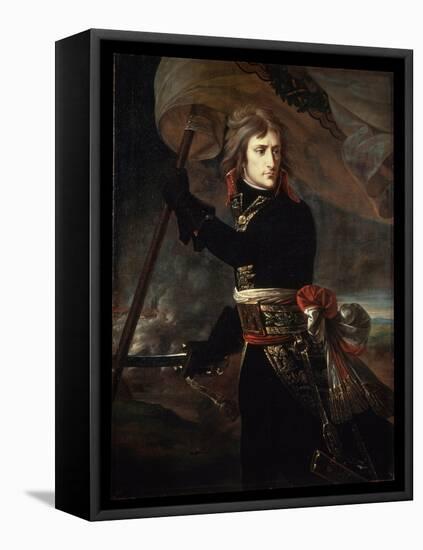 Napoleon Bonaparte on the Bridge at Arcole, 1797-Antoine-Jean Gros-Framed Premier Image Canvas