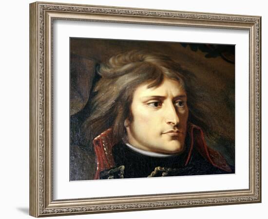 Napoleon Bonaparte on the Bridge at Arcole, C1796-C1797-Antoine-Jean Gros-Framed Giclee Print