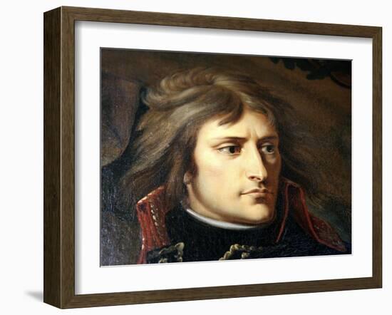 Napoleon Bonaparte on the Bridge at Arcole, C1796-C1797-Antoine-Jean Gros-Framed Giclee Print