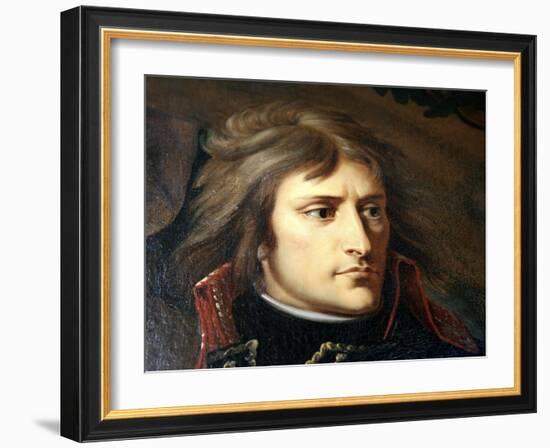 Napoleon Bonaparte on the Bridge at Arcole, C1796-C1797-Antoine-Jean Gros-Framed Giclee Print