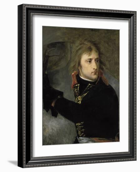 Napoleon Bonaparte on the Bridge at Arcole-Antoine-Jean Gros-Framed Art Print