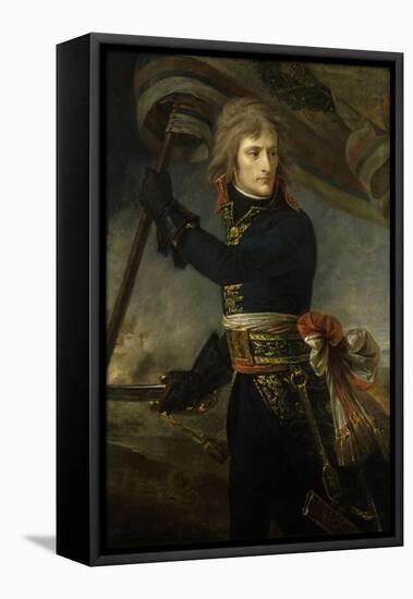 Napoleon Bonaparte on the Bridge of Arcole, Nov. 17, 1796-Antoine Jean Gros-Framed Stretched Canvas