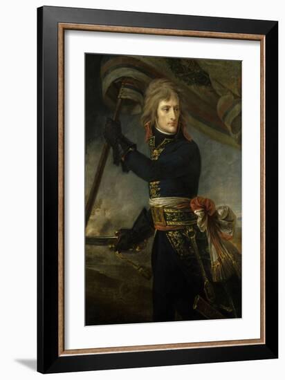 Napoleon Bonaparte on the Bridge of Arcole, Nov. 17, 1796-Antoine Jean Gros-Framed Art Print