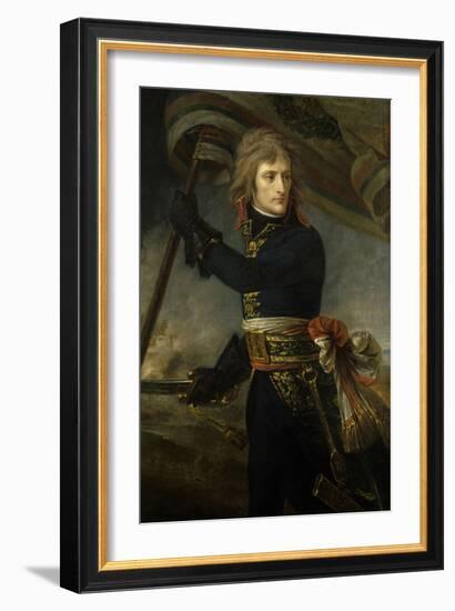 Napoleon Bonaparte on the Bridge of Arcole, Nov. 17, 1796-Antoine Jean Gros-Framed Art Print