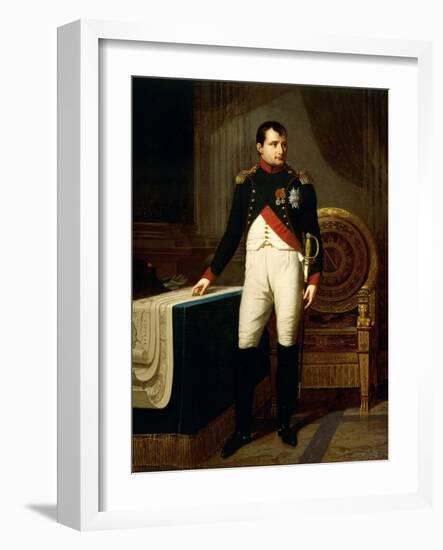 Napoleon Bonaparte's Portrait, 1809-Robert Lefevre-Framed Giclee Print