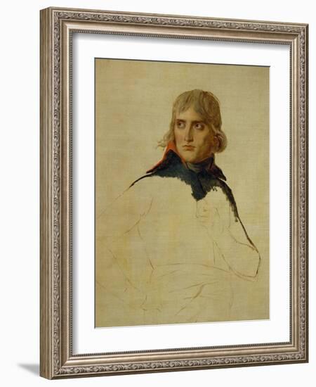 Napoleon Bonaparte, Study (1797/98)-Jacques-Louis David-Framed Giclee Print