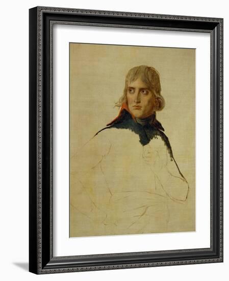 Napoleon Bonaparte, Study (1797/98)-Jacques-Louis David-Framed Giclee Print