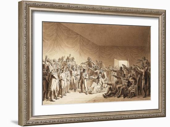 Napoleon Bonaparte Visiting Wounded at Battle of Jena-Benjamin Zix-Framed Giclee Print