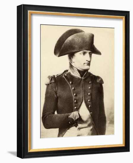 NAPOLEON Bonaparte --Louis Eugene Gabriel Isabey-Framed Giclee Print