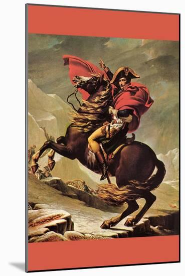 Napoleon Crosses The Great St. Bernard Pass-Jacques-Louis David-Mounted Art Print