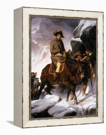 Napoleon Crossing the Alps, 1850-Hippolyte Delaroche-Framed Premier Image Canvas
