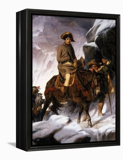 Napoleon Crossing the Alps, 1850-Hippolyte Delaroche-Framed Premier Image Canvas