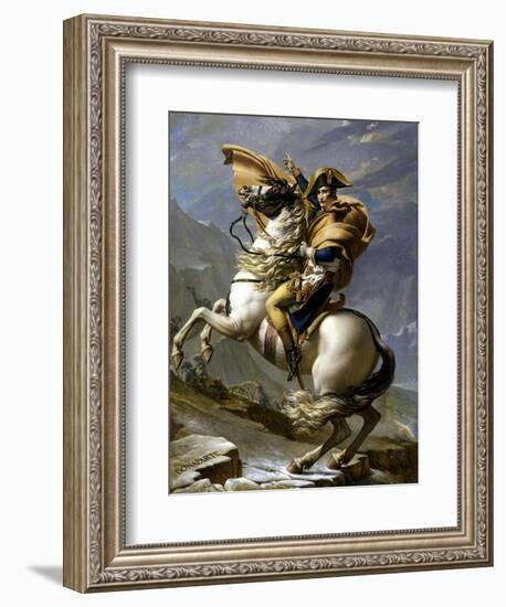 Napoleon Crossing the Alps, c.1800-Jacques-Louis David-Framed Giclee Print