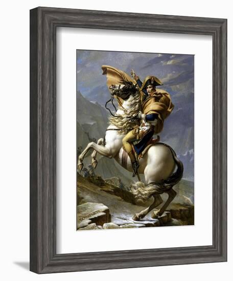 Napoleon Crossing the Alps, c.1800-Jacques-Louis David-Framed Giclee Print
