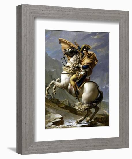 Napoleon Crossing the Alps, c.1800-Jacques-Louis David-Framed Giclee Print