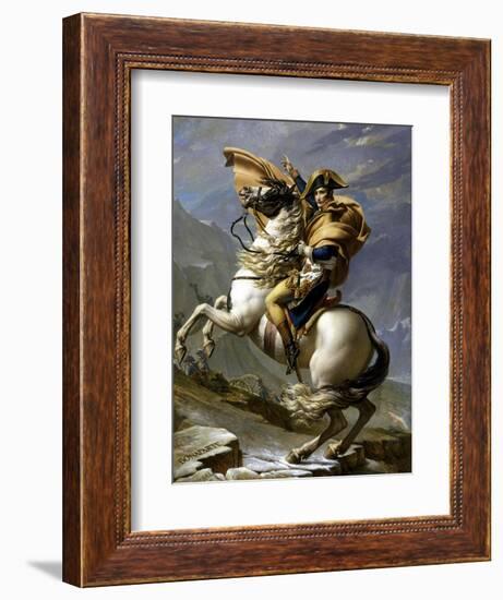 Napoleon Crossing the Alps, c.1800-Jacques-Louis David-Framed Giclee Print