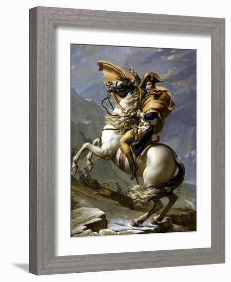 Napoleon Crossing the Alps, c.1800-Jacques-Louis David-Framed Giclee Print