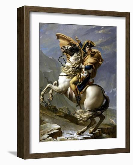 Napoleon Crossing the Alps, c.1800-Jacques-Louis David-Framed Giclee Print