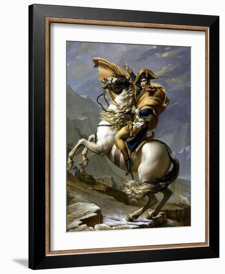 Napoleon Crossing the Alps, c.1800-Jacques-Louis David-Framed Giclee Print