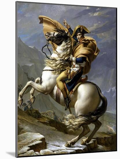 Napoleon Crossing the Alps, c.1800-Jacques-Louis David-Mounted Giclee Print