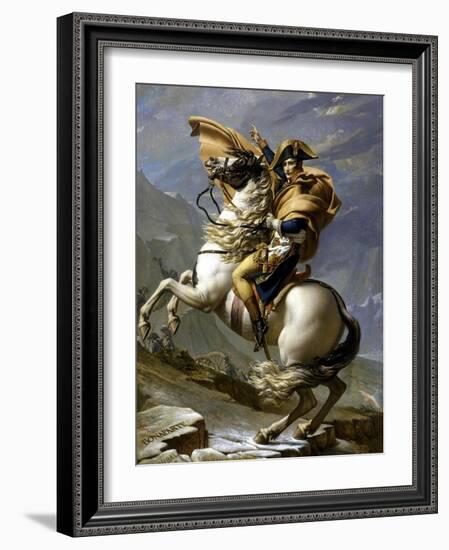 Napoleon Crossing the Alps, c.1800-Jacques-Louis David-Framed Giclee Print