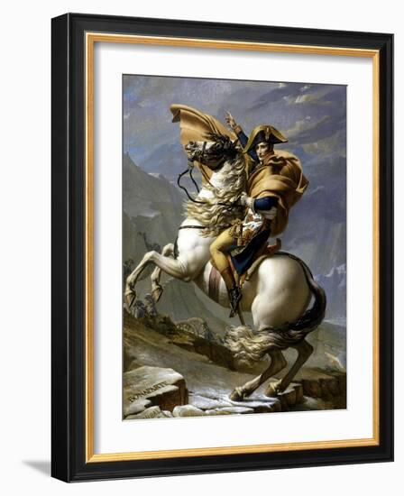 Napoleon Crossing the Alps, c.1800-Jacques-Louis David-Framed Giclee Print