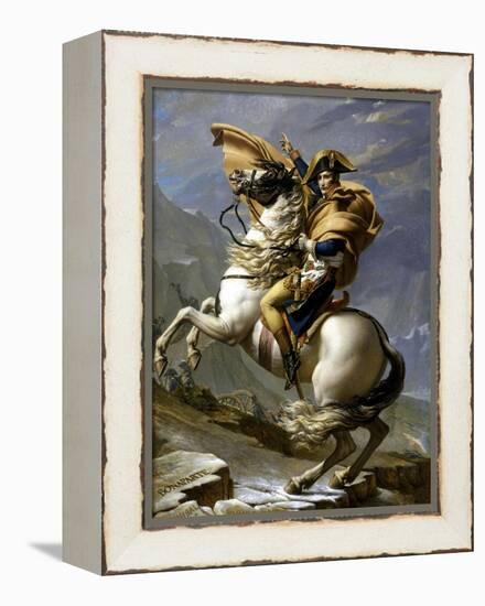 Napoleon Crossing the Alps, c.1800-Jacques-Louis David-Framed Premier Image Canvas