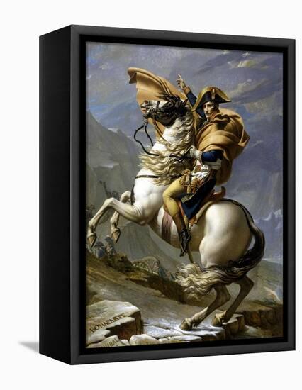 Napoleon Crossing the Alps, c.1800-Jacques-Louis David-Framed Premier Image Canvas